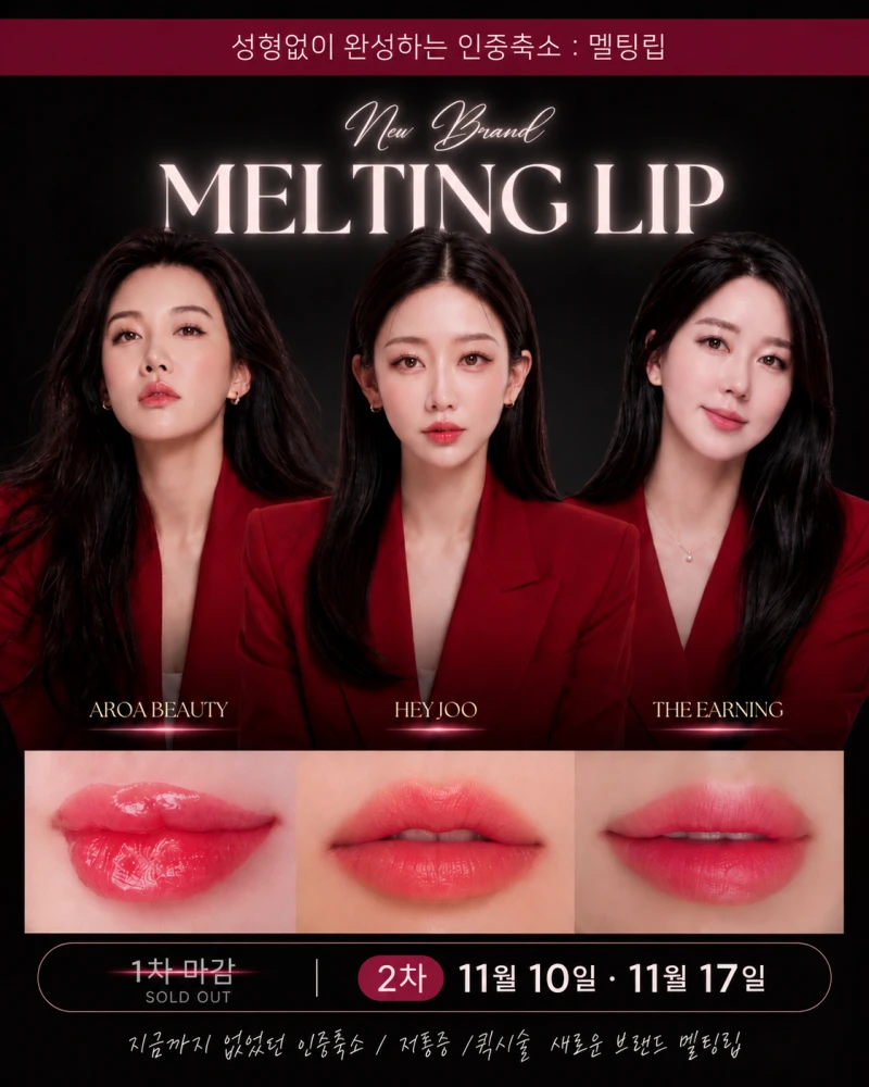 MELTING LIP™ 마스터 클래스 · 2차 공식 포스터 1